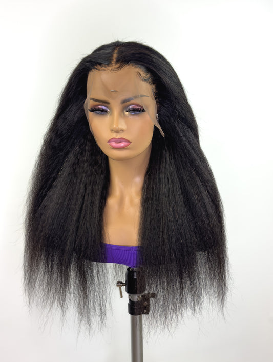 KINKY STRAIGHT FRONTAL WIG 13X4