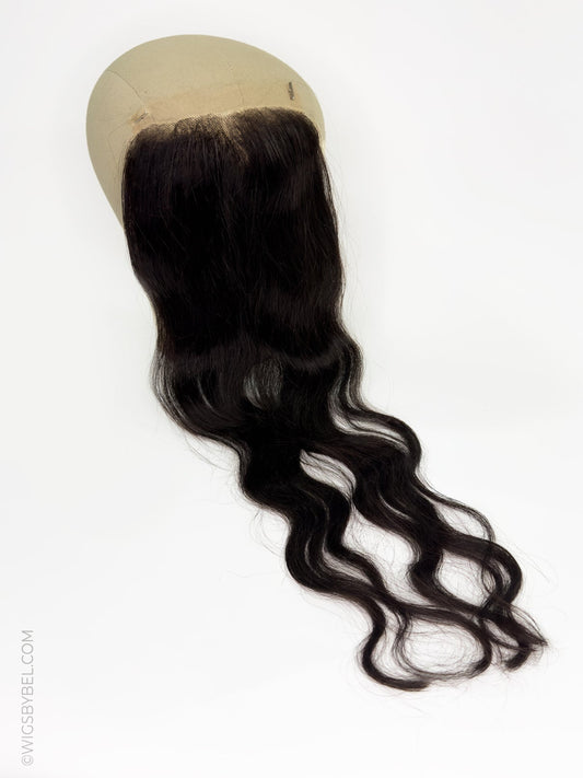 Raw Indian Natural Wavy-HD closure 5X5