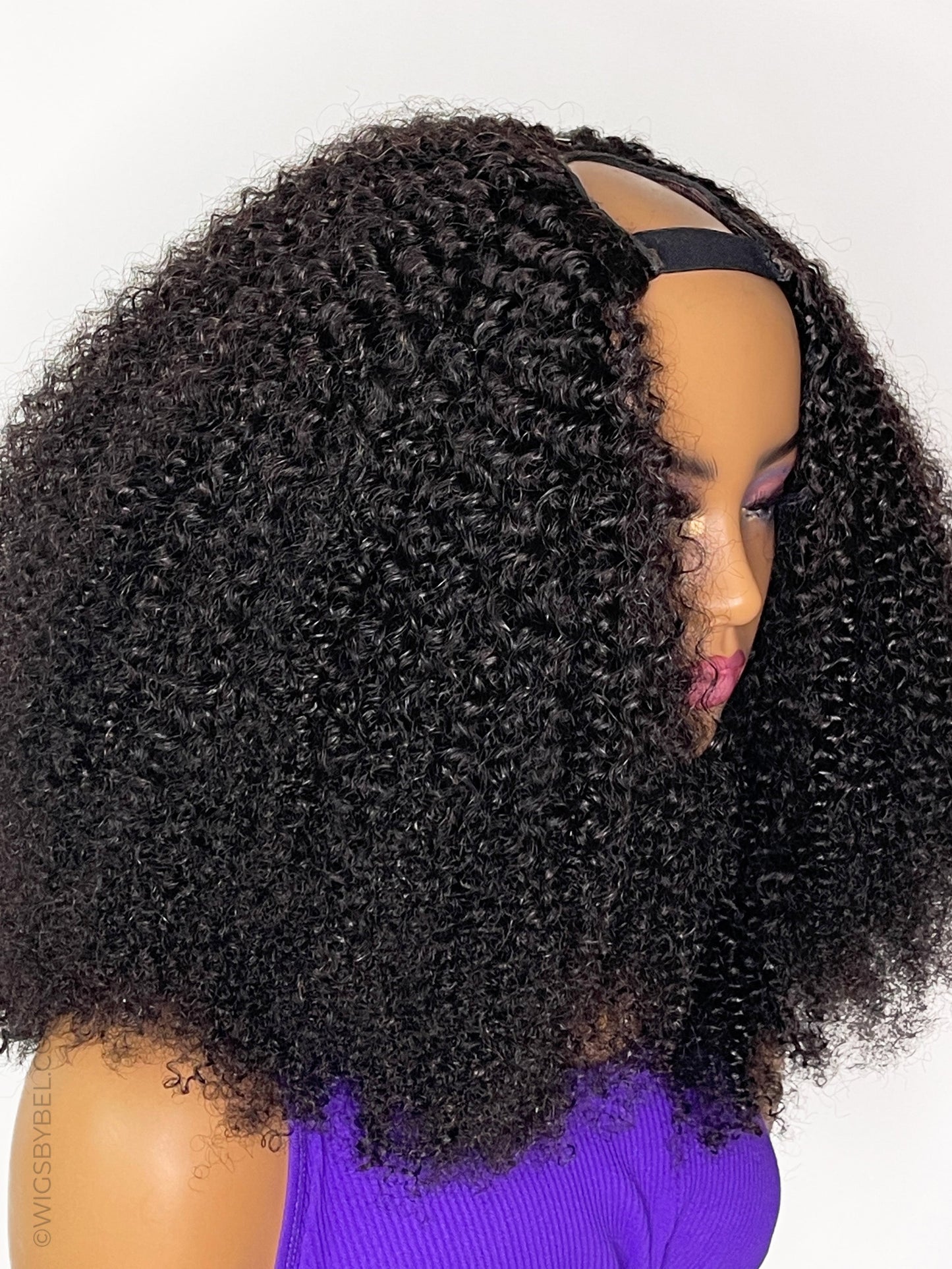 U-Part virgin wig afro kinky curly