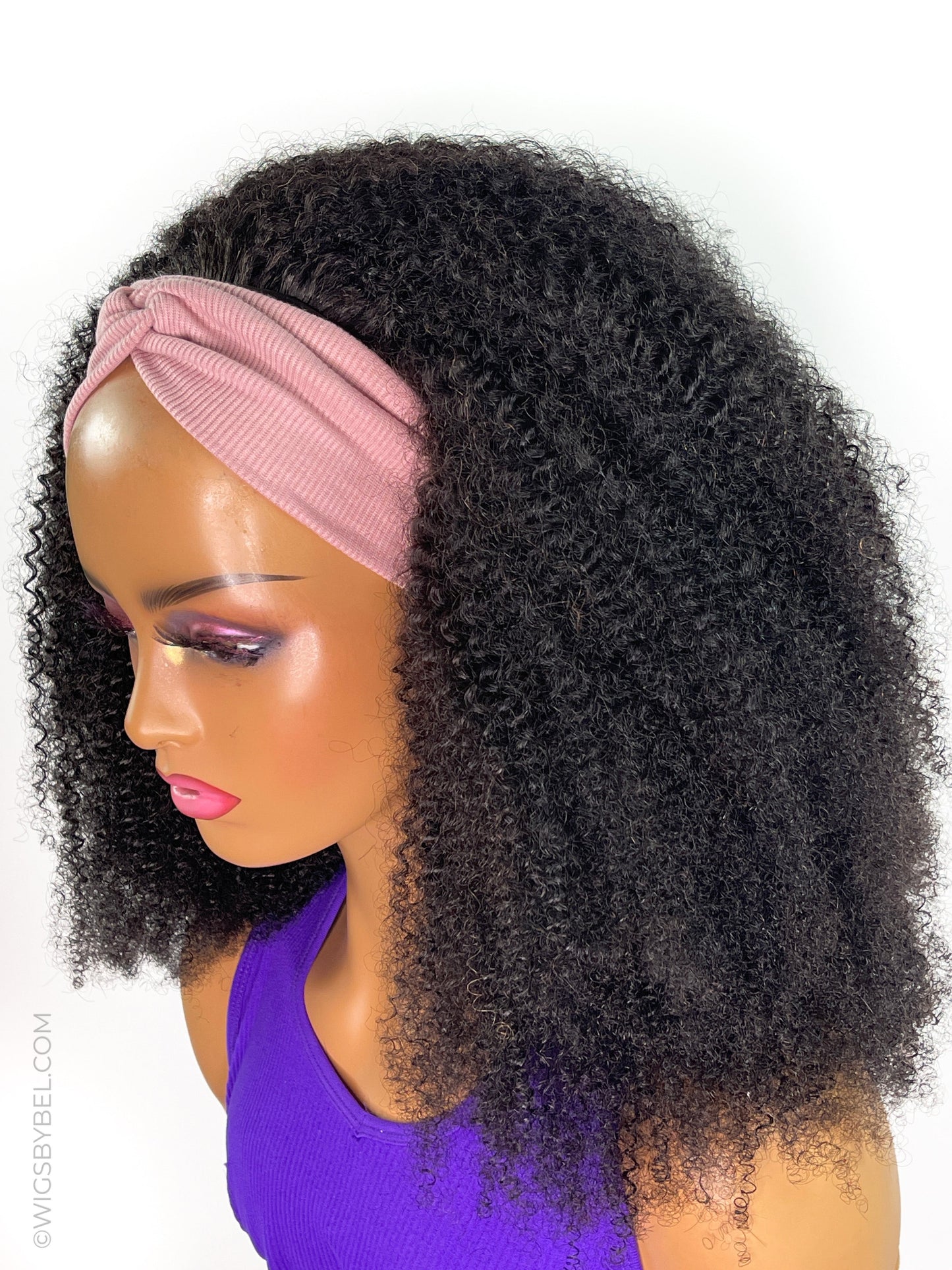HEADBAND-Virgin Hair Wig Afro Kinky Curly