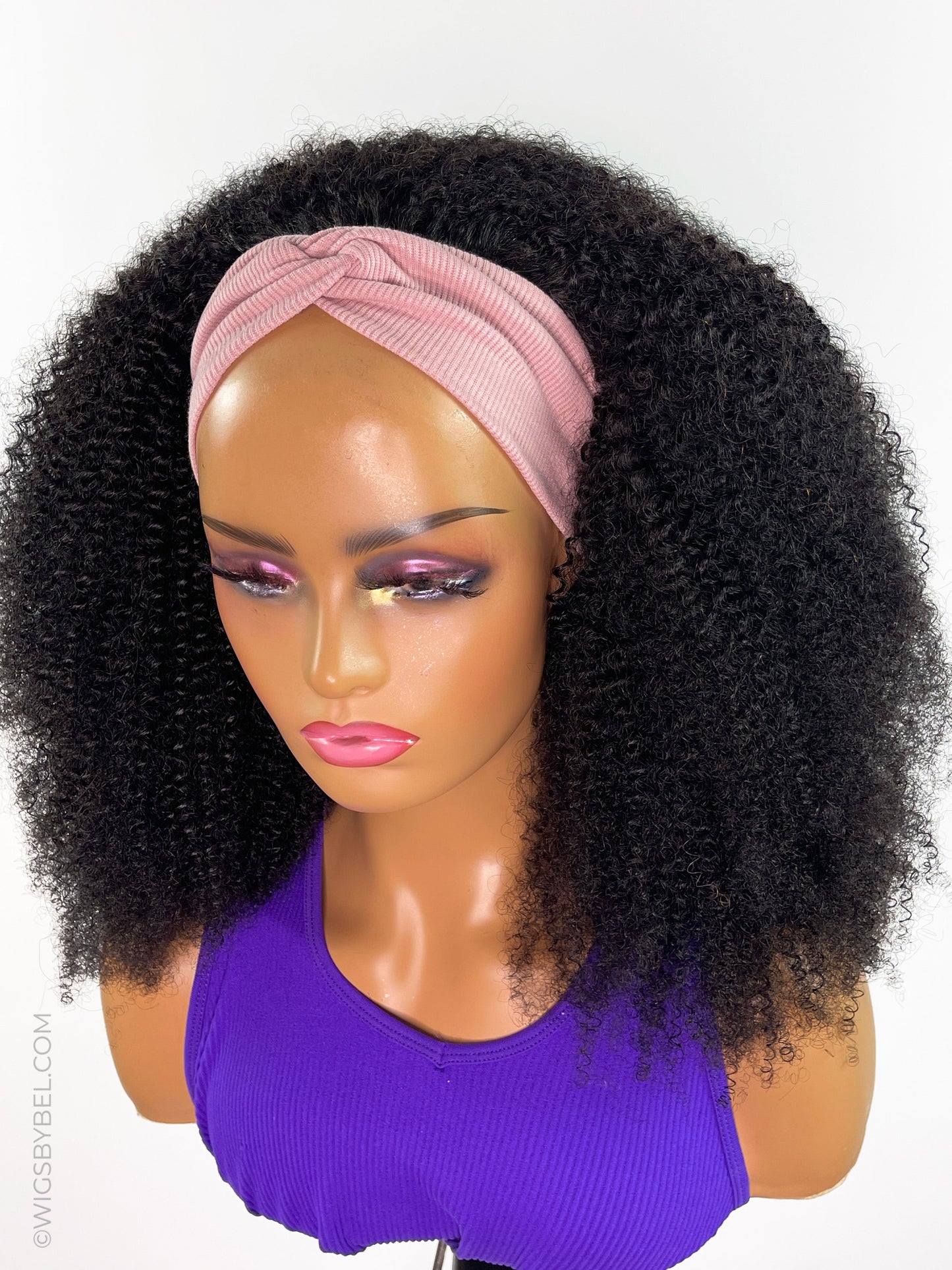 HEADBAND-Virgin Hair Wig Afro Kinky Curly
