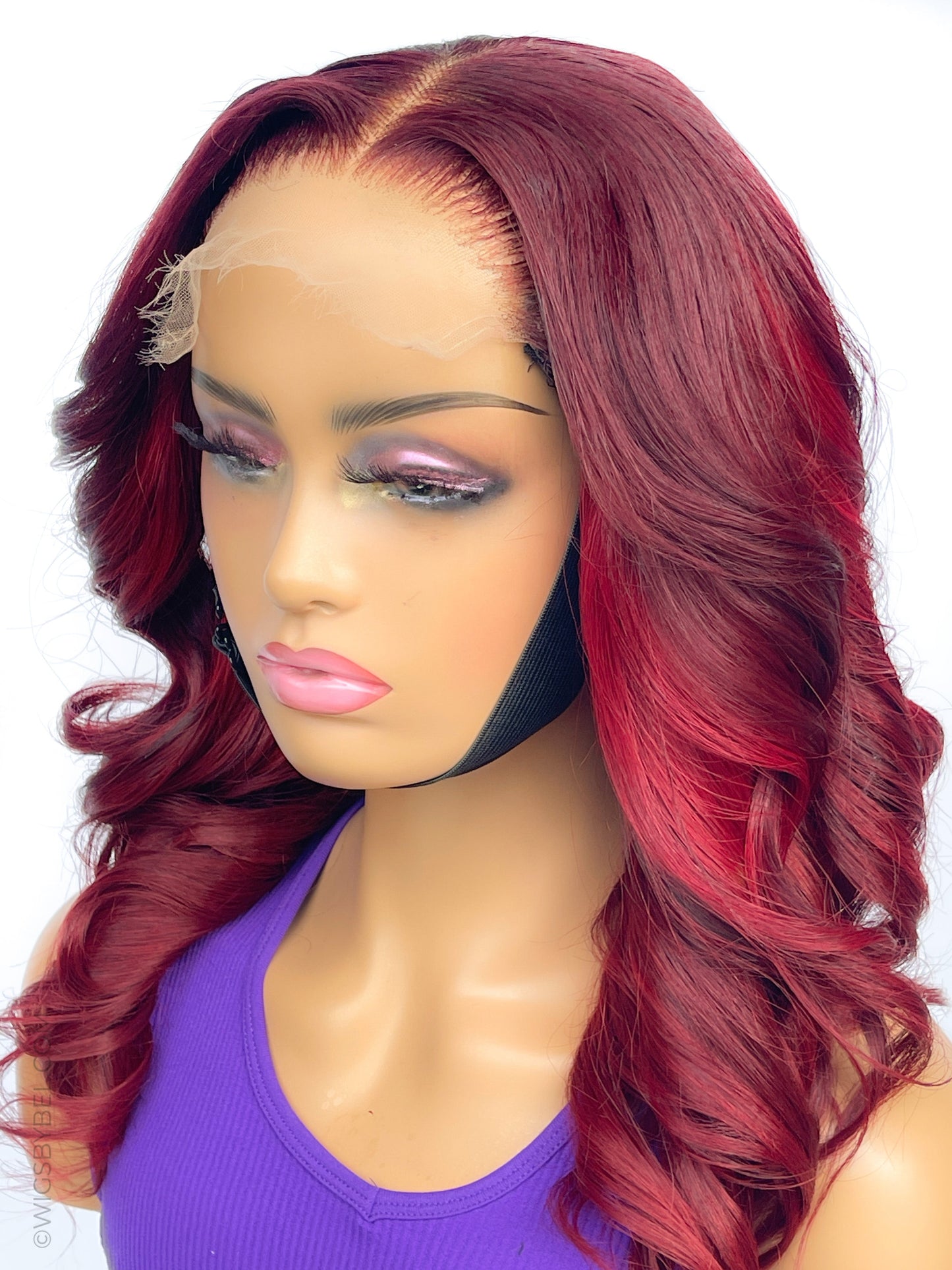 ROSEY RED-Unit Raw Indian Hair Wig